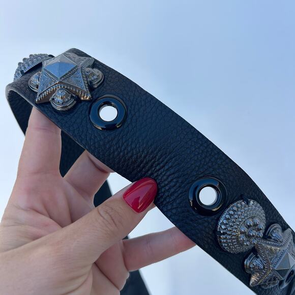 Vintage Y2K Burberry Belt Prorsum Warrior Brown Hardware Runway Designer - Picture 3 of 6